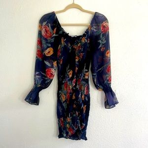 Boutique Dreas Small Navy Blue Floral
